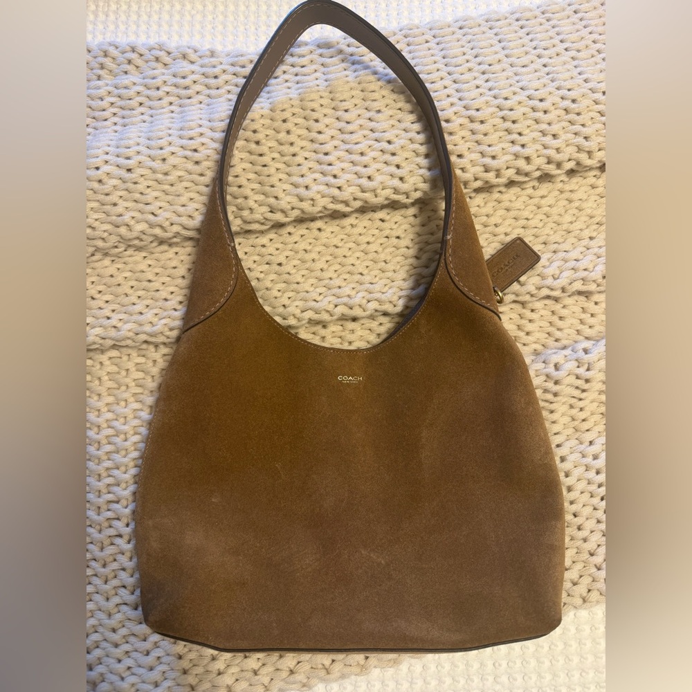 Coach Suede Brooklyn Shoulder Purse 28